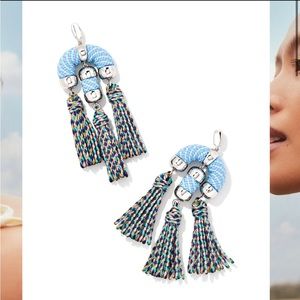 Kendra Scott Masie Statement Earrings Blue